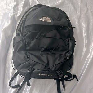 THE NORTH FACE rose gold with black BOREALIS backpack